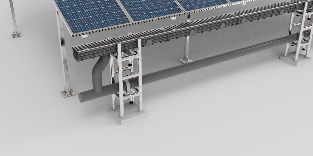 AQUAVOLTAICA, el sistema de recolección de aguas pluviales para plantas fotovoltaicas.