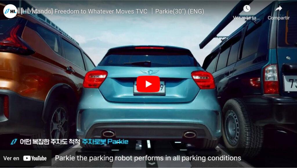 Imagen de Parkie, valet Parking robótico. Invento presentado en CES 2024