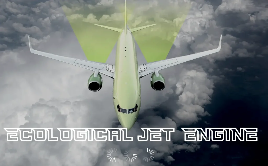 Un avion con el sistema: ECOLOGICAL JET ENGINE: El Invento que Transforma Turbinas de Aviación en 100% Eléctricas